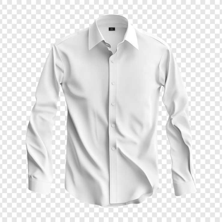 PSD mockup für ein weißes langärmeliges hemd