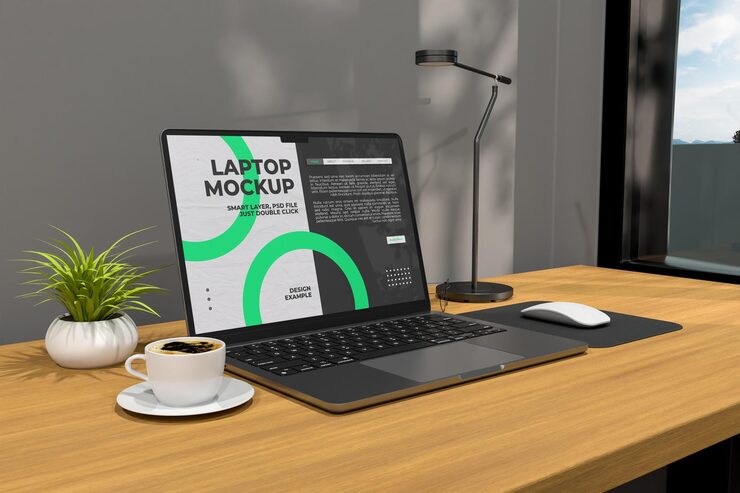 PSD mockup de portátil