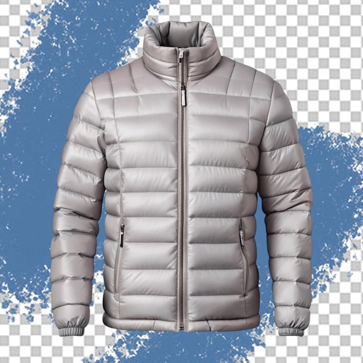 PSD modèle de veste de souffle 3d sur fond transparent