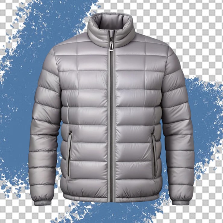 PSD modèle de veste de souffle 3d sur fond transparent