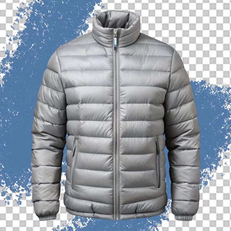 PSD modèle de veste de souffle 3d sur fond transparent