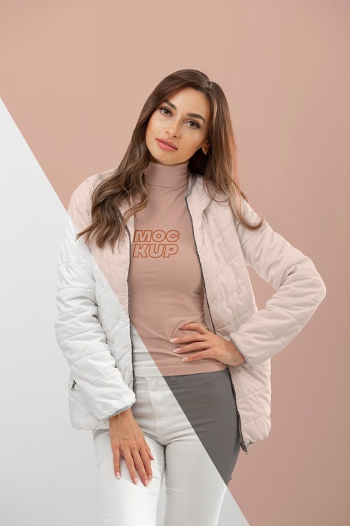 PSD modelo con ropa de invierno maqueta de tiro medio