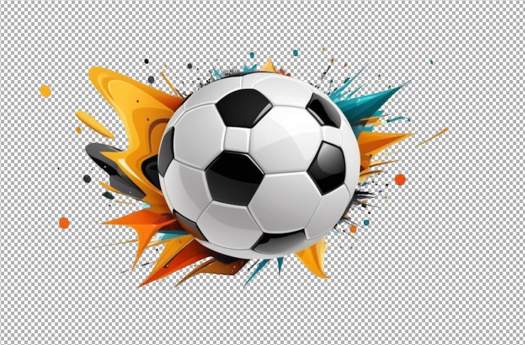PSD movimientos abstractos de fútbol o fútbol en el campo