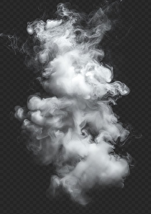 PSD nuvola di fumo bianco