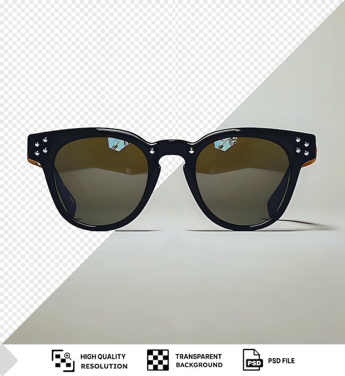 PSD óculos de sol de fundo transparente um par de óculos de sol pretos clipart óculos de sol de fundo transparente