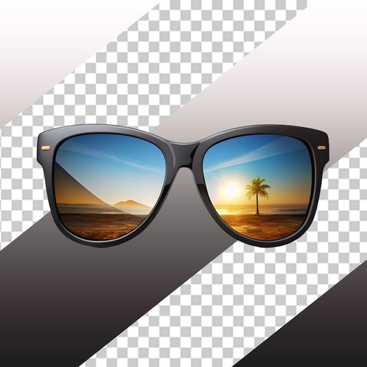 PSD óculos de sol png