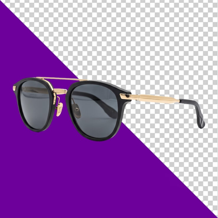 PSD óculos de sol premium estilosos isolados em fundo branco óculos de moda psd