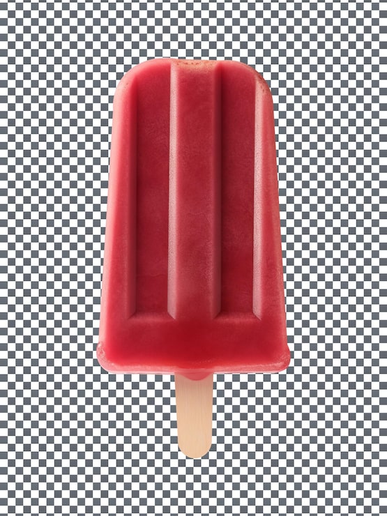 PSD paleta de cereza sabrosa sobre fondo transparente