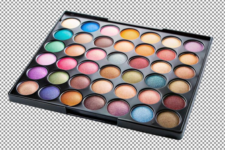 PSD paleta de sombra de olhos com tons de moda para todos os estilos