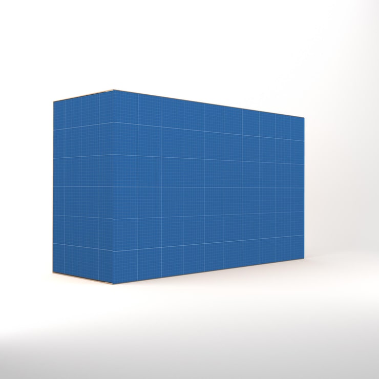 PSD parte trasera de la caja de pastel