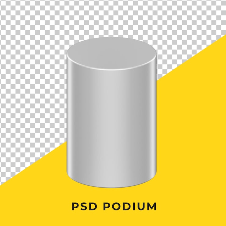 PSD pedestal de forma simple 3d