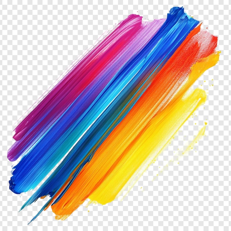 PSD la peinture arc-en-ciel vibrante est un art abstrait.