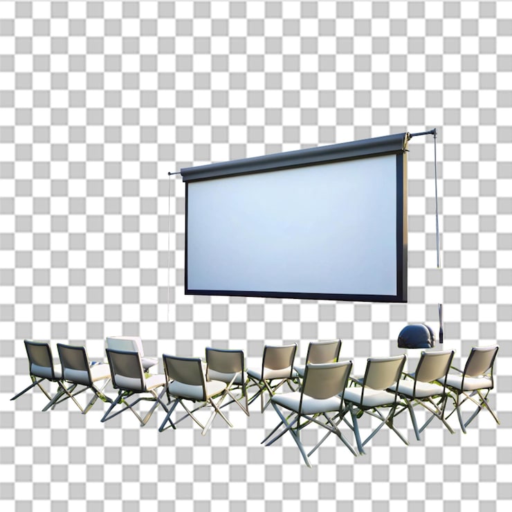 PSD películas al aire libre aisladas sobre un fondo transparente