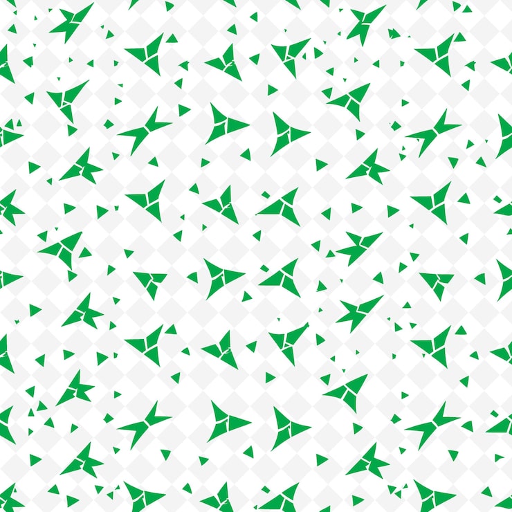 PSD pfeilspitzenmuster mit bogen-ikonen und verstreutem layout natur-inspirierte abstrakte konturkunst