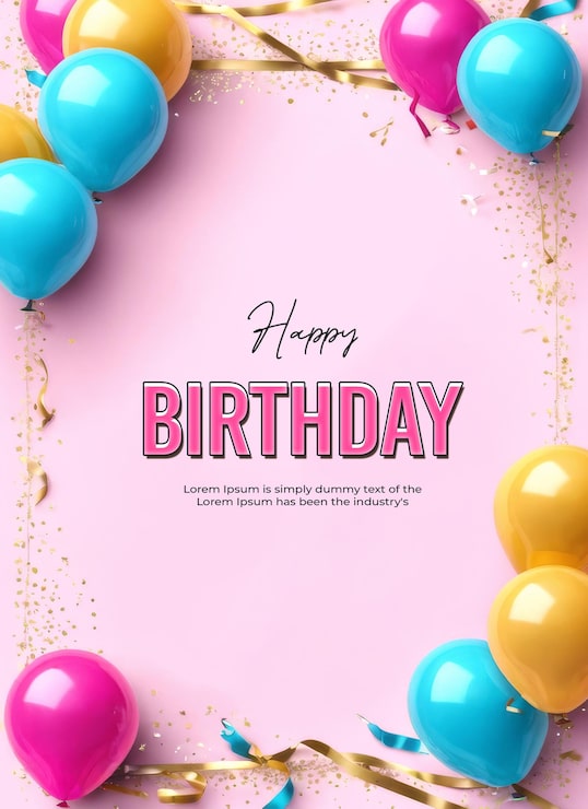 PSD plantilla de diseño de banner de fondo de cumpleaños de psd