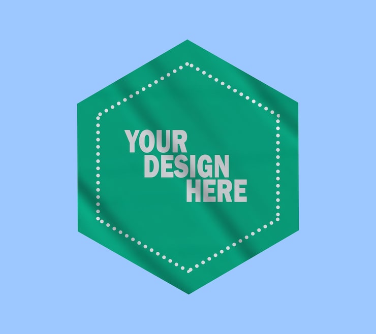PSD plantilla psd de diseño de maquillaje de pegatina verde