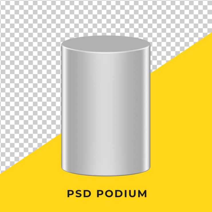 PSD podium bentuk sederhana 3d