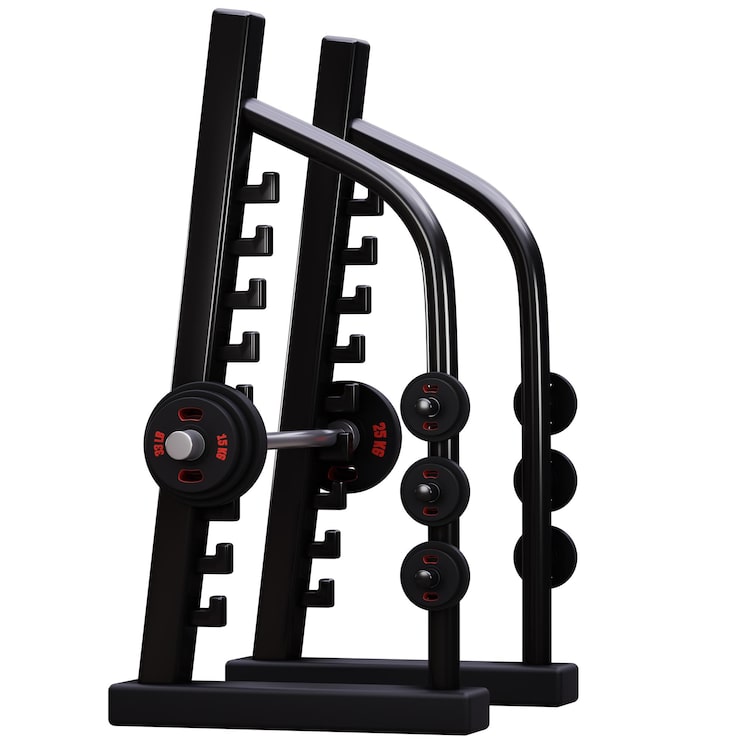 PSD rack de musculation professionnel avec barre et disques
