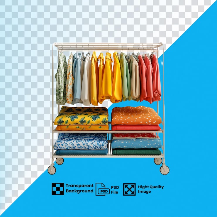 PSD rack de secado de ropa de calidad hd imagen transparente