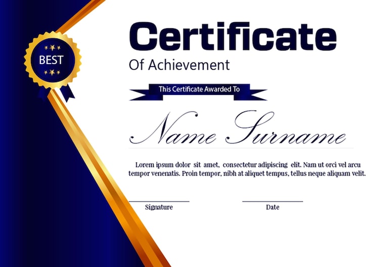 PSD realizzazione nuova progettazione di certificati professionali