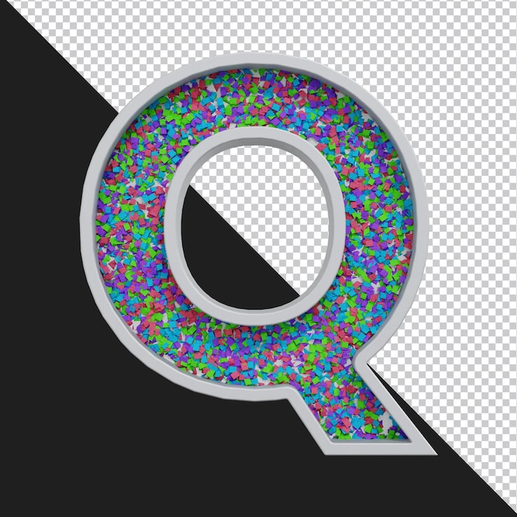PSD renderização 3d da letra do alfabeto isolada