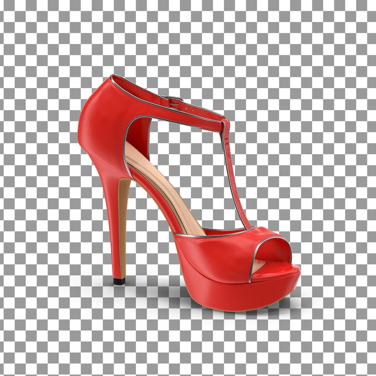 PSD sandalias psd 3d sobre fondo aislado y transparente