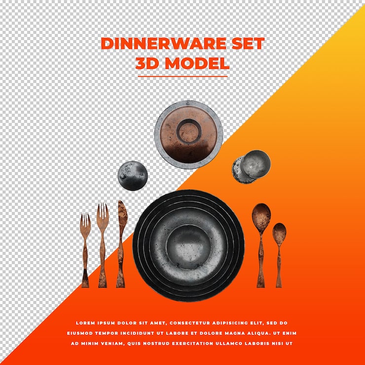 PSD set peralatan makan