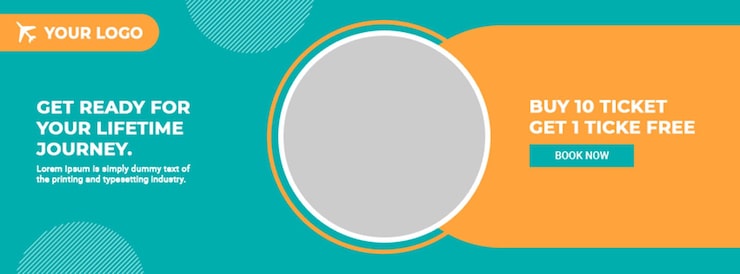 PSD social-media-design für reise und tourismus