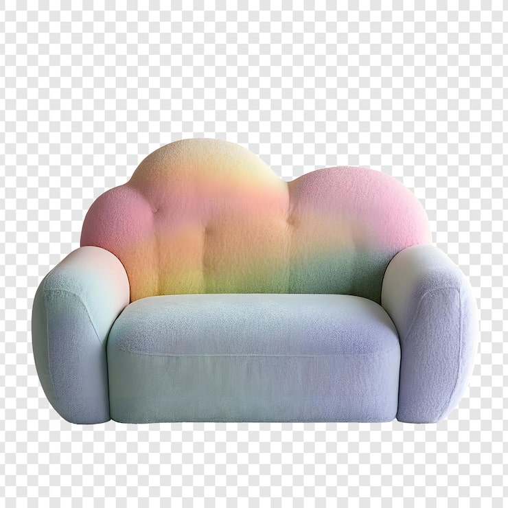 PSD el sofá del arco iris