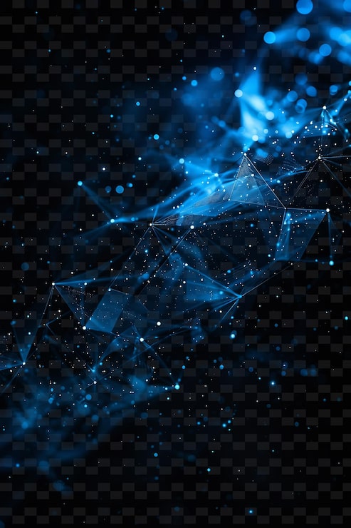 PSD um fundo abstrato azul com muitas estrelas