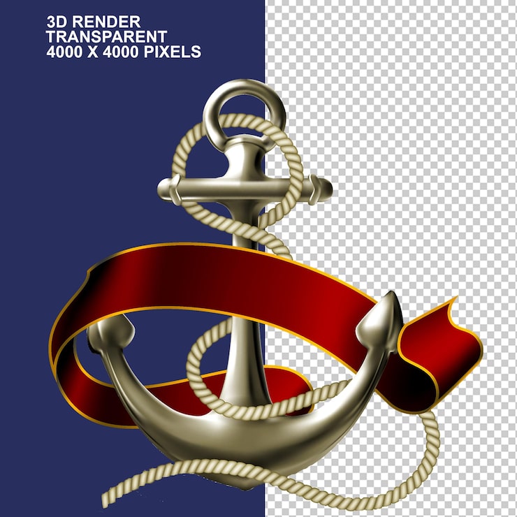 PSD uma fita vermelha com as palavras 3d