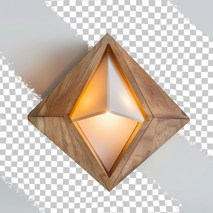 PSD uma luz que está em um fundo branco com uma forma quadrada