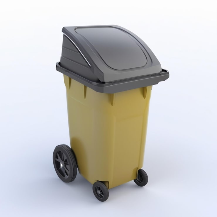PSD wheelie bin psd auf weißem hintergrund