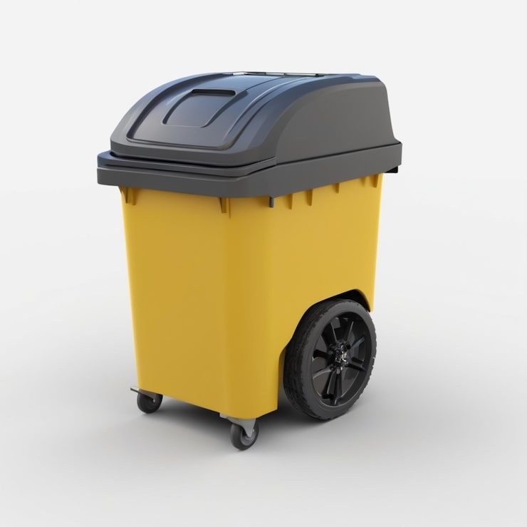 PSD wheelie bin psd auf weißem hintergrund