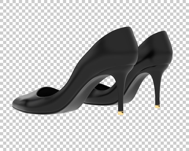 PSD zapatos de mujer sobre fondo transparente ilustración de renderizado 3d