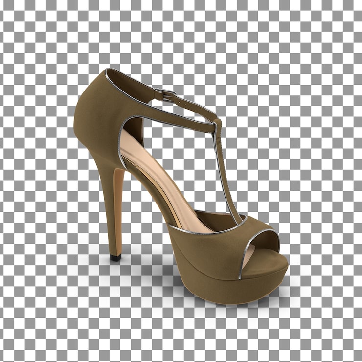 PSD zapatos de tacones psd 3d sobre fondo aislado y transparente