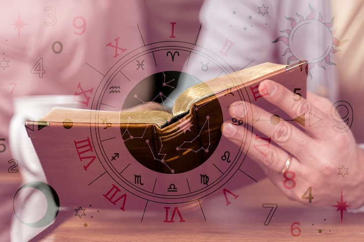 Ücretsiz Fotoğraf numeroloji kolaj konsepti