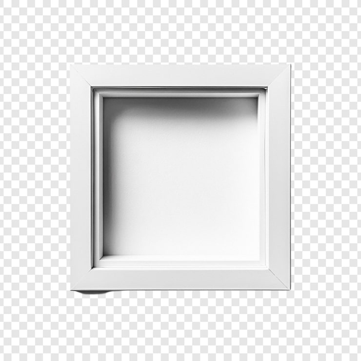 Ücretsiz PSD boş beyaz kare resim çerçevesi mockup