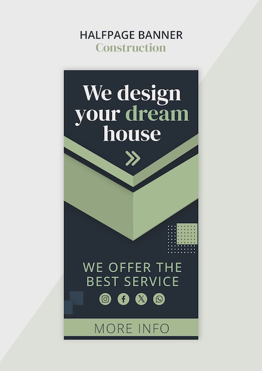 Ücretsiz PSD i̇nşaat banner şablonu design