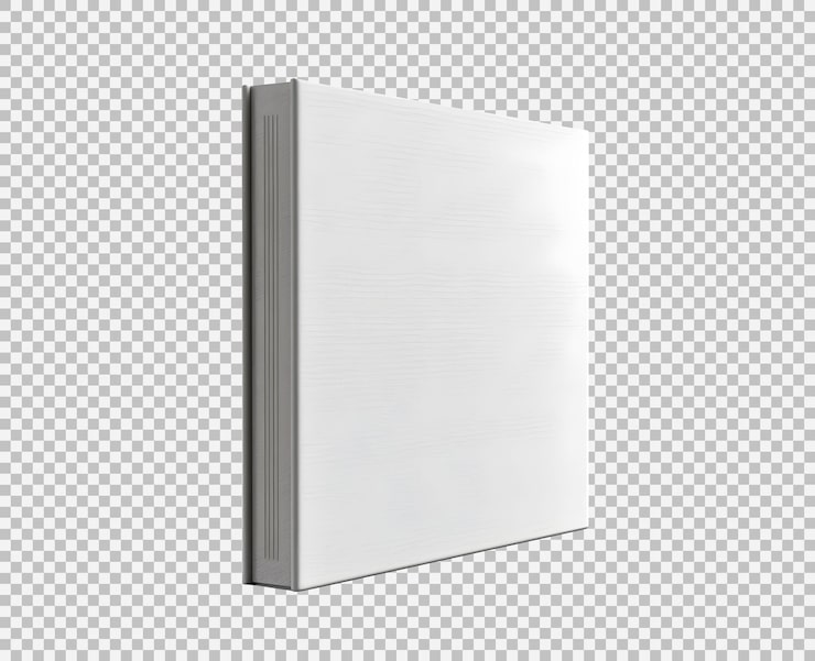 Ücretsiz PSD izole edilmiş boş kitap kapağı şablonu