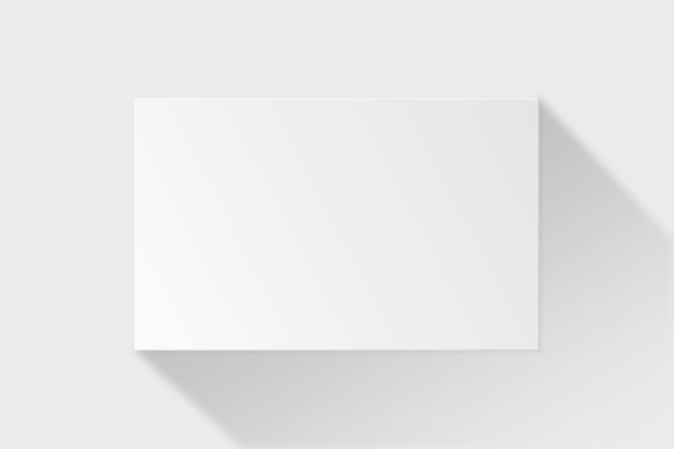 Ücretsiz Vektör beyaz tonda boş kartvizit mockup