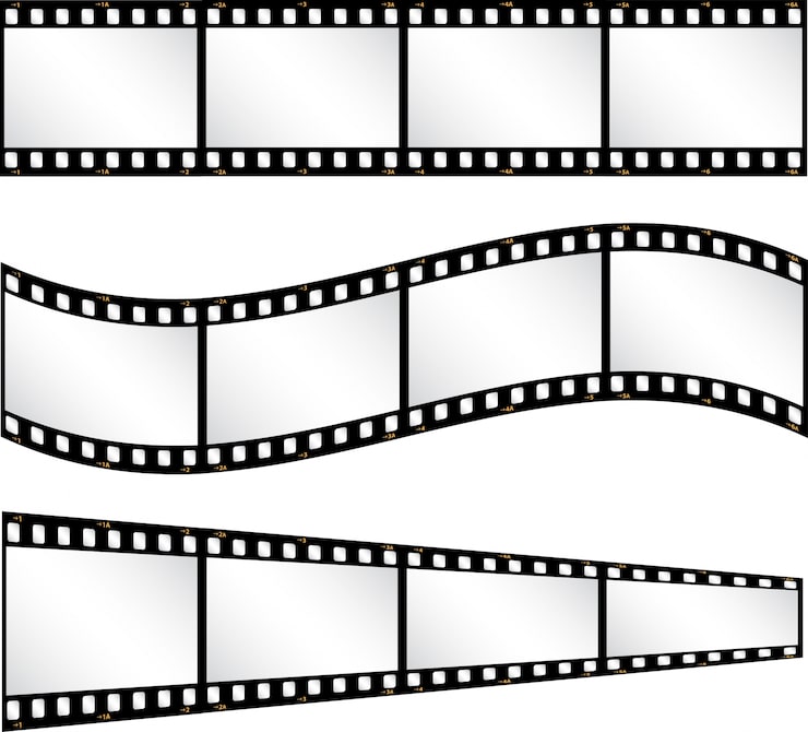 Ücretsiz Vektör çeşitli film şeridi arka planları