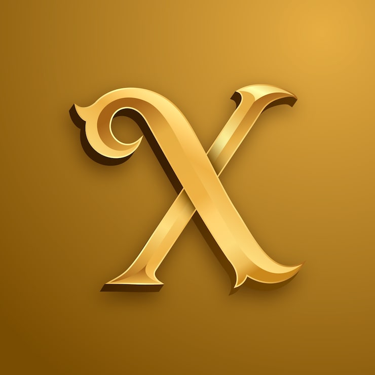 Ücretsiz Vektör renk geçişli x logo şablonu