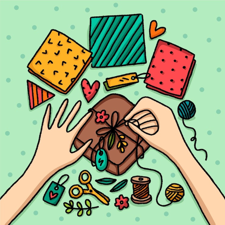 Ücretsiz Vektör stil diy yaratıcı atölye