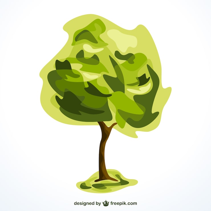 Vecteur gratuit arbre abstrait