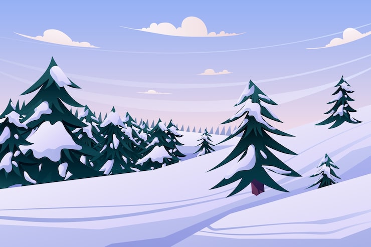 Vecteur gratuit arrière-plan de la célébration de la saison hivernale plate