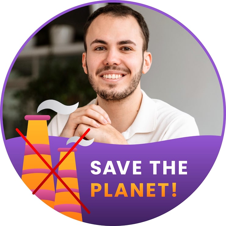 Vecteur gratuit cadre facebook plat sur le changement climatique