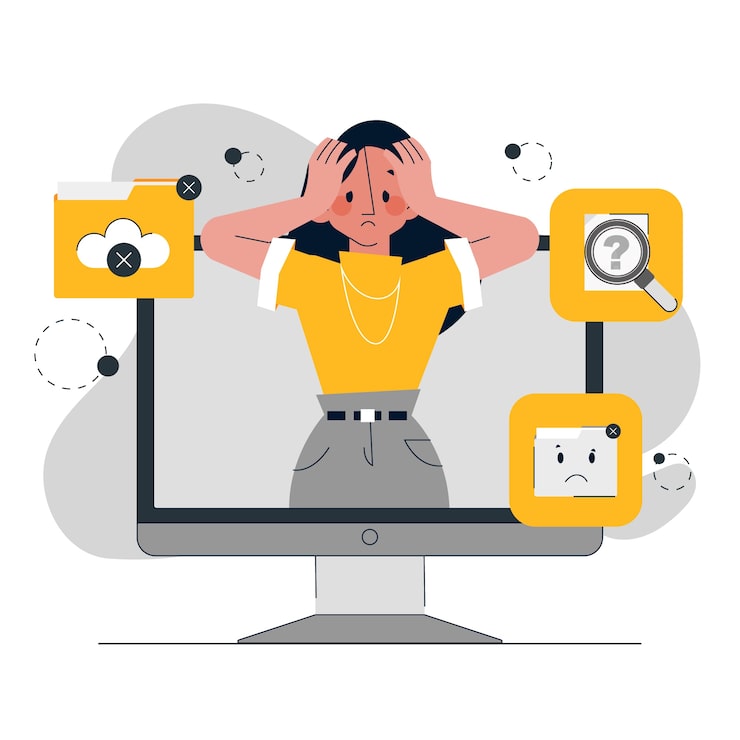 Vecteur gratuit dessiné à la main sans illustration de données