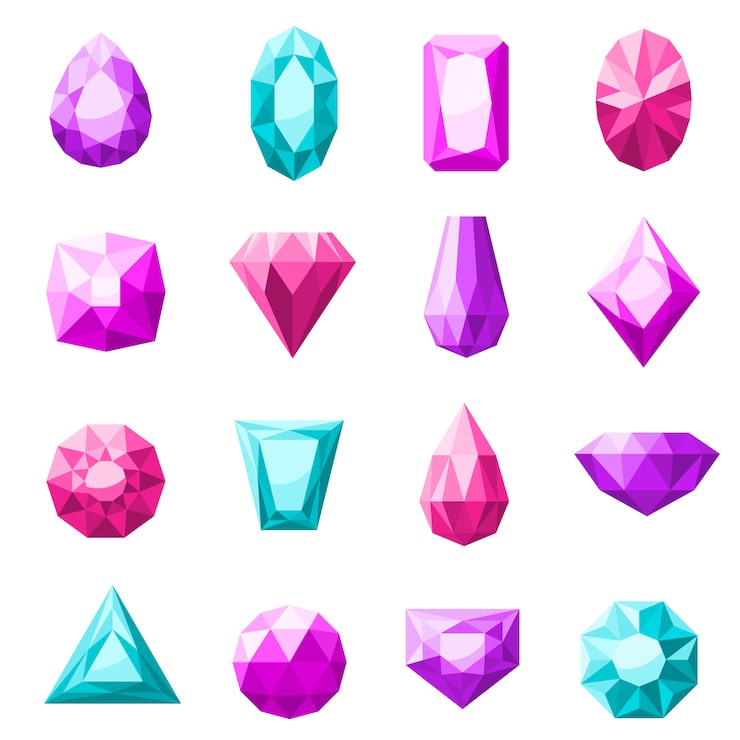 Vecteur gratuit ensemble d'icônes de bijoux