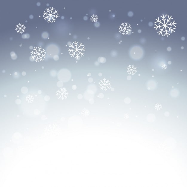 Vecteur gratuit flocons de neige élégant fond